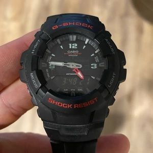 Black and Red G-SHOCK watch